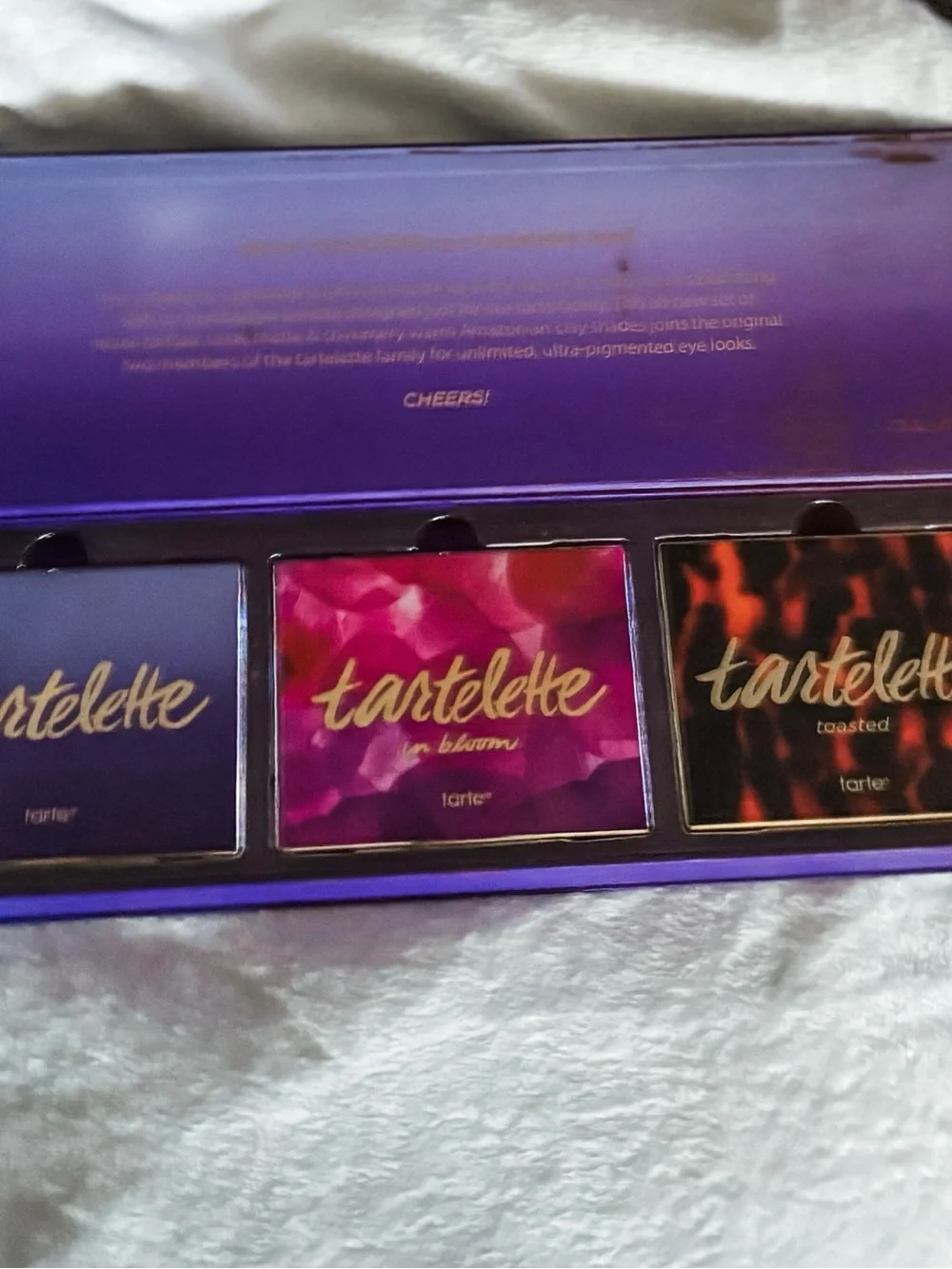 NIB! Tarte Tartelette 3 Eyeshadow Palette Set